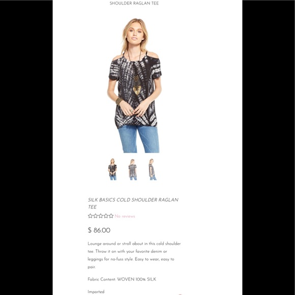 Chaser tie dye silk top - Picture 3 of 3